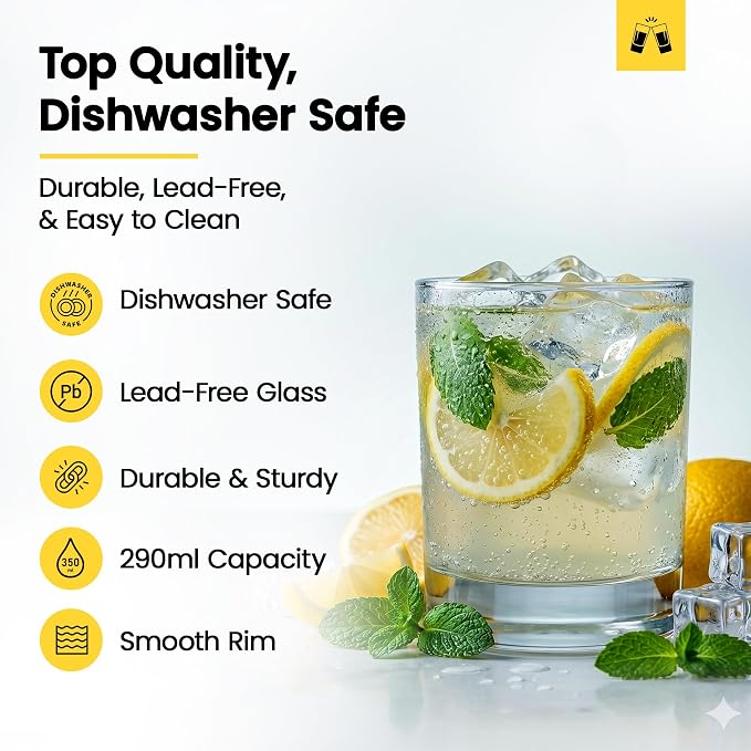 LEMONSODA Premium Highball 12oz/15oz Glass Sets - Elegant Tom Collins Glasses - Tall Water Drinking Glasses - Bar Glassware for Mojito, Whiskey, Cocktail (10oz, Set of 24) - Image 4