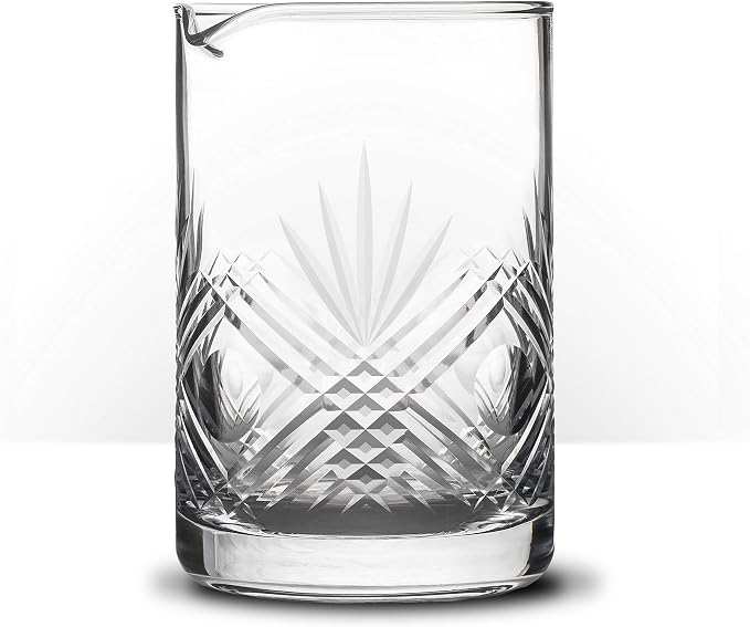 Piña Barware Seamless Hand Cut Mixing Glass - 550mL / 18oz - Professional Bartending Commercial Glassware - Image 2