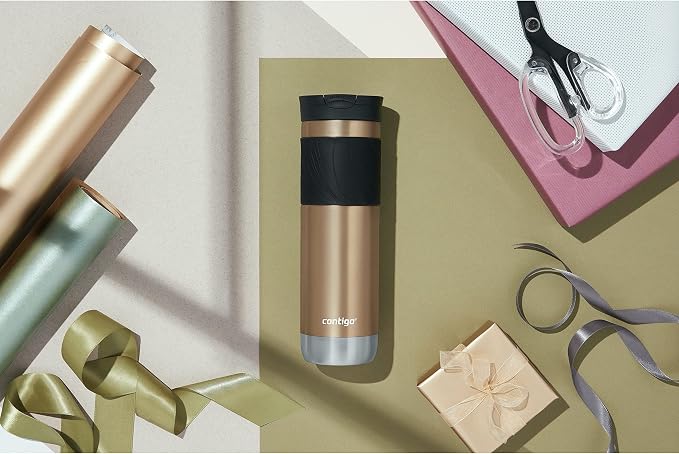 Contigo Byron 2.0 Stainless Steel Travel mug with Snapseal Lid and Grip, 24oz, Chardonnay, BPA Free and Leak Proof - Image 4