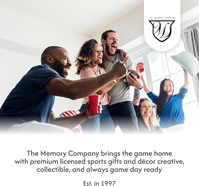The Memory Company NFL 40oz Iridescent Tumbler - Double-Wall Vacuum Insulated Stainless Steel Water Bottle - Team Spirit Travel Cup with Handle, Lid and Straw, Hot and Cold Drink Container