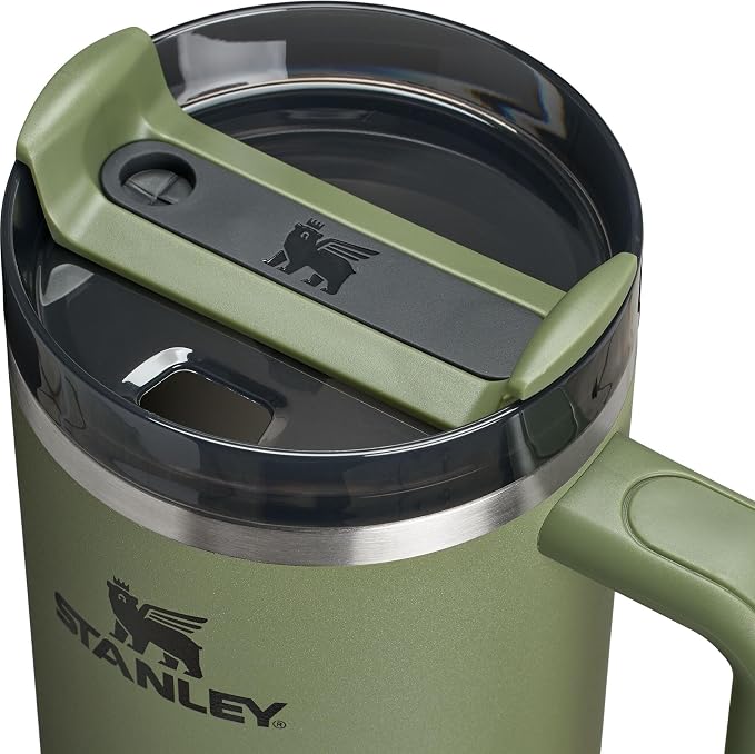 STANLEY Quencher H2.0 Flow State Tumbler, 40 oz, Dried Pine | Handle and Straw | 3-Position Lid | Cup Holder Compatible for Travel | Insulated Stainless Steel Cup | BPA-Free - Image 2
