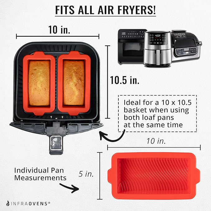 INFRAOVENS Air Fryer Loaf Pan - Thumbnail 3