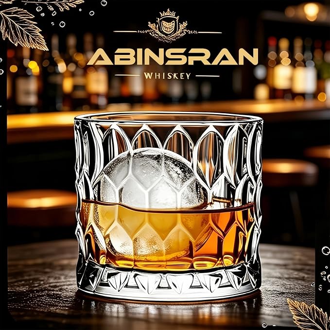 Large Whiskey Glasses 17 oz, Gifts for Men Large Crystal Old Fashioned Tumblers with Heavy Base, Unique Diamond Pattern Glassware Set for Bourbon Scotch Drinks, 500ml 1-Pcs - Image 5