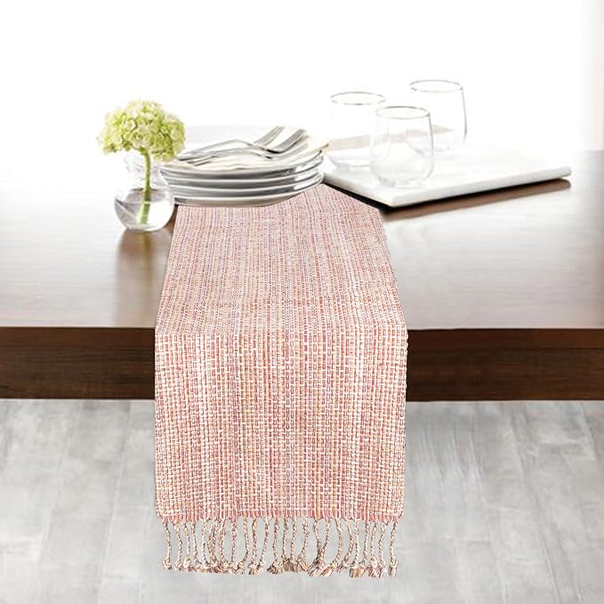 Urban Villa TableRunner Flamingo Print 100% Cotton Twill Weave Fused Table Runner 14''x72'' Over Sized Multi Color TableRunner Heavier Quality Table Runner by CottonTrends