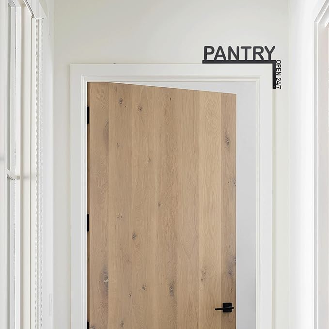 Elegant Pantry Signs for Door Corner Decor - Versatile 9.6" x 5.3" Waterproof and Durable Decorative Plaques for Pantry Decor and Door Topper（right） - Image 5
