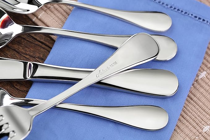 Artaste 56389 Rain 18/10 Stainless Steel Flatware 20-Piece Set, Service for 4