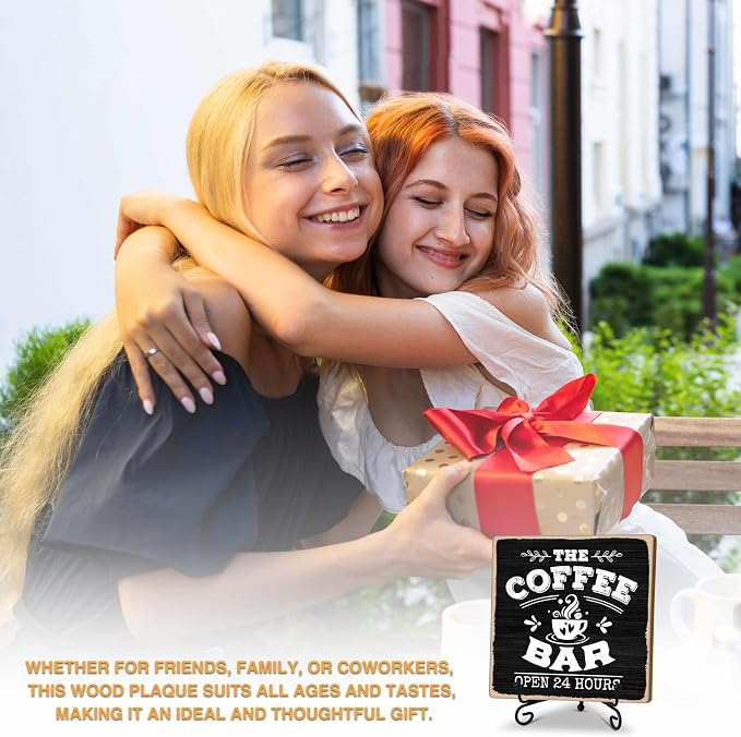 Coffee Bar 24-Hour Open Decor Signs, Coffee Station Accessories, Themed Gifts (H25) - Image 3