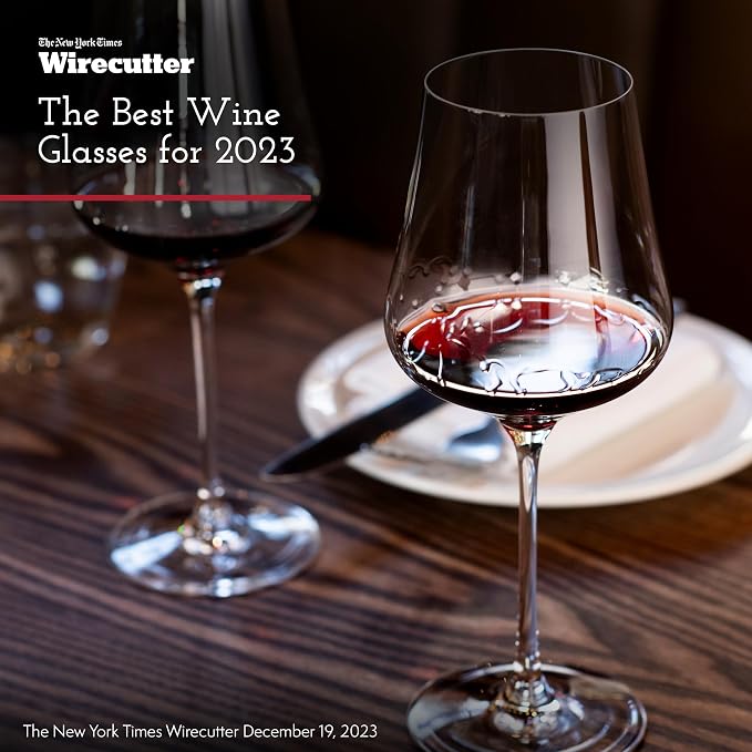 Gabriel-Glas Crystal Wine Glasses, Set of 6 with Gift Box - Premium, Universal Wine Glass for Red and White Wine - Dishwasher Safe, Lead-Free, 16 oz - Image 6