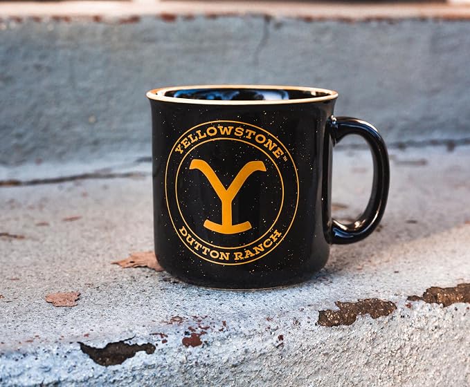 Silver Buffalo Yellowstone Dutton Ranch Ceramic Camper Mug | BPA-Free Coffee Cup For Espresso, Tea | Holds 20 Ounces - Image 8