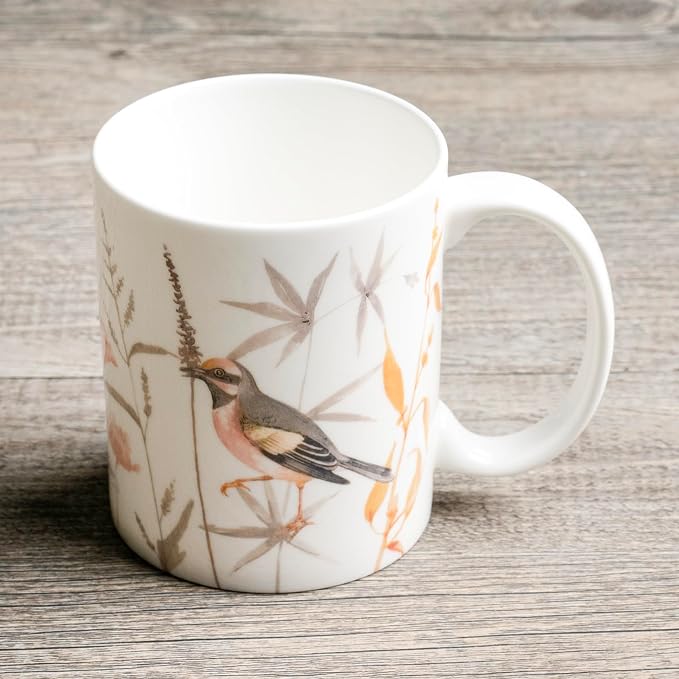 Maison d' Hermine Coffee Mug with Handles Tea Cups (15 Ounce, Pack of 1) | Fine Bone China Coffee Mugs for Hot Beverages Cappuccino Latte Home Spring Summer -Meadow Florals - Beige - Meadow Sunrise - Image 7