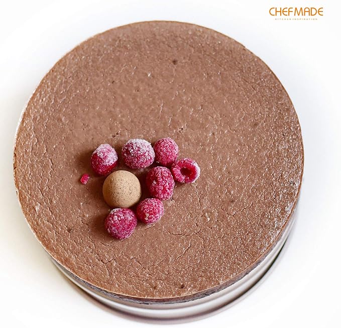 CHEFMADE Round Cake Pan, 8-Inch with Removable Loose Bottom Non-Stick Chiffon Bakeware for Oven and Instant Pot Baking (Champagne Gold) - Image 3