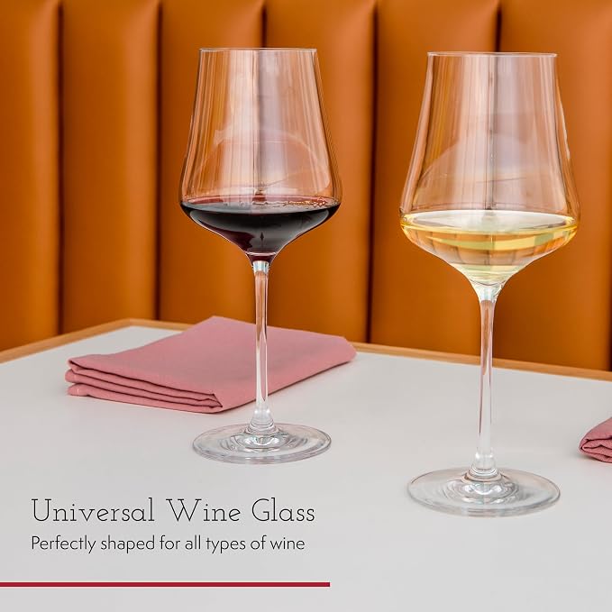 Gabriel-Glas StandArt Crystal Wine Glasses, Set of 4 with Gift Boxes - Premium, Universal Wine Glass for Red and White Wine - Dishwasher Safe, Lead-Free, 16 oz. - Image 3