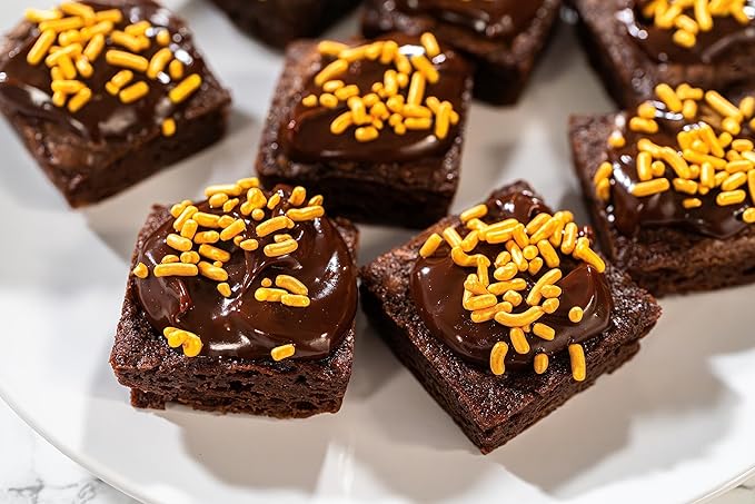 Bakerpan Silicone Brownie Mold for Baking, Individual Bite Size 1.5 Inch Brownie Squares, Silicone Brownie Pan with dividers, 15 Cavities - Set of 2