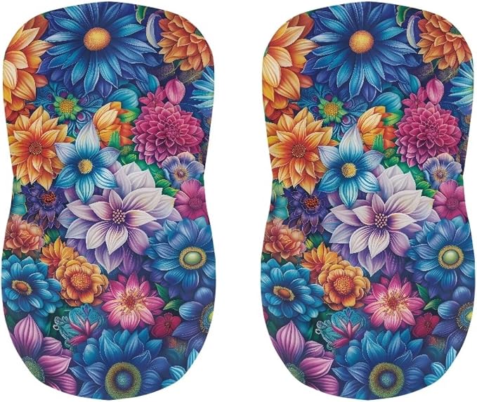 Bohemian Bar Chair Seat Covers for Dining Room Decorative Covers Set of 2 Soft Barstool Chair Seat Cushion Slipcovers - Image 4