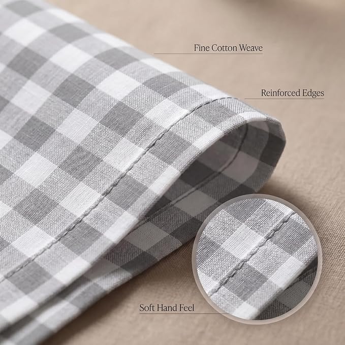 Urban Villa Cloth Napkins Cotton 20x20 (Set of 12) Grey - Image 5