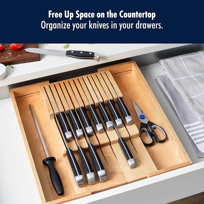 Henckels Statement 15-pc Knife Set with in-Drawer Knife Tray, Razor-Sharp, German Engineered Informed by over 100 Years of Experience, Lightweight and Strong, Dishwasher Safe - Image 2