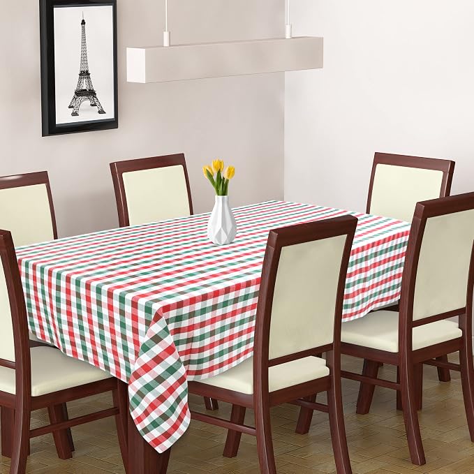 Urban Villa Tablecloth Cotton Tabletop 60x102 (8-10 Seats) Red/Grn/Wht - Image 8