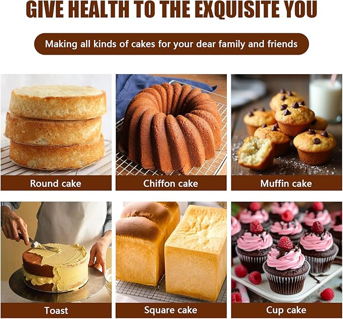 24 PCS Nonstick Silicone Baking Pans Set,With Baking Pan Cake Molds,Fluted Pans,Donut Pan,Muffin Pan,Nonstick Cake Pan Reusable Tube Oven Baking Mold for Muffin, Cake, Bread(Light Grey)