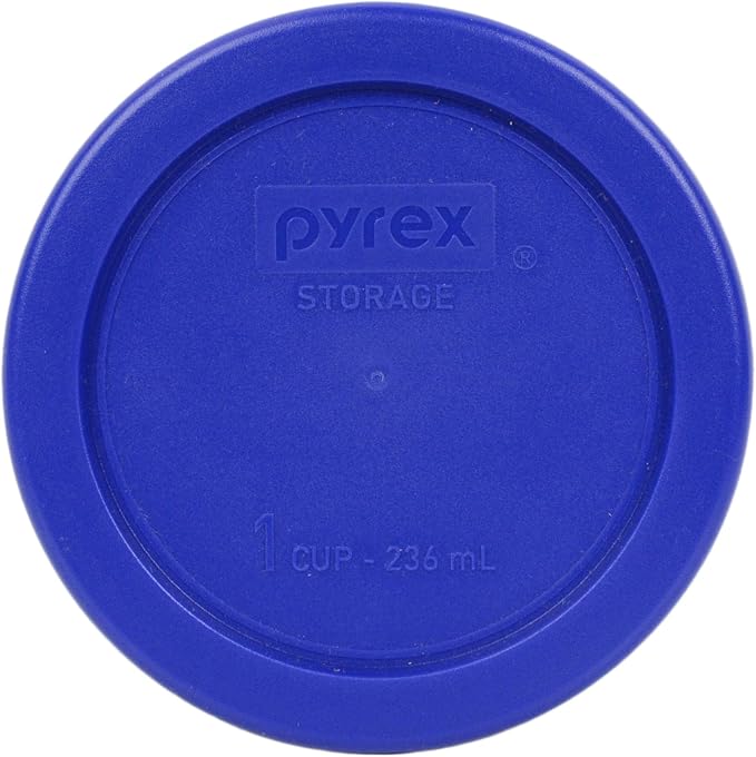 Pyrex 7202 1-Cup Glass Bowls With Cadet Blue Lids (4 Pack) - Made in USA | 7202-PC | Tempered Glass Construction | BPA-Free Plastic | Easy Clean Surface | Top-Rack Dishwasher Safe - Image 4
