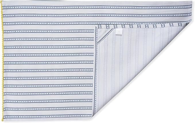 Printed Kitchen Dish Bar and Tea Towels Cotton, 18x28 inch with Trims, Cotton Dish Towel Sets (Blue Stripes, Set of 6) - Image 5