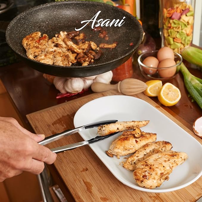 Asani 25-Piece Stainless Steel Kitchen Utensil Set | Non-Stick Cooking Gadgets and Tools Kit | Durable Dishwasher-Safe Cookware Set | Kitchenware Gift Idea, Best New Apartment Essentials - Image 6