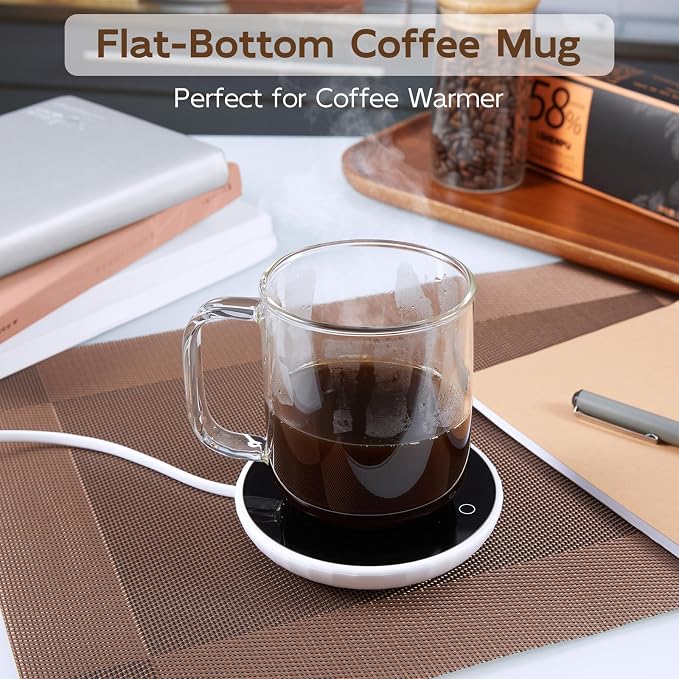 Glass Coffee Mugs, 14 oz Ice Coffee Cups Set of 4, Large Clear Tea Cups, Glass Mugs with Handles for Hot Beverages, Glass Cups for Latte, Cappuccino, and Tea - Image 3
