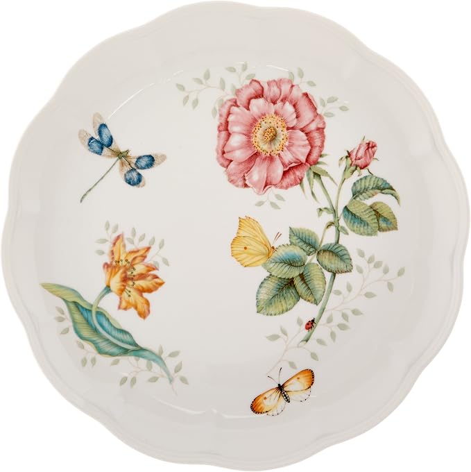 Lenox Dinnerware Set, Butterfly Meadow 18-Piece Set, Service For 6, White Porcelain, Butterfly And Flower Designs, Plates And Bowls Sets, Dishwasher Safe, Home & Kitchen (Assorted, 18 Pieces) - Image 7