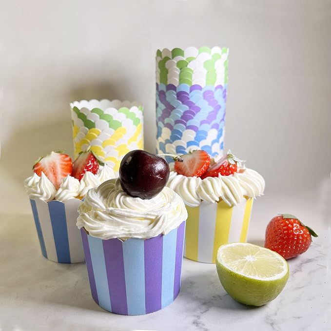 1000pcs Random Colorful Paper Baking Cups Muffin Cupcakes Liners Baking Cases Wrapper - Image 4