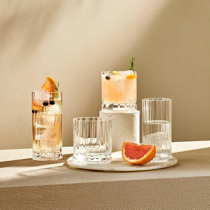 NUDE Whiskey Glasses Set of 4 SOF – 8.5 oz Premium Lead-Free Crystal Old Fashioned Rocks Glasses for Whisky, Scotch, Bourbon & Cocktails – Clear Heavy Base, Dishwasher Safe Luxury Gift Set - Image 5