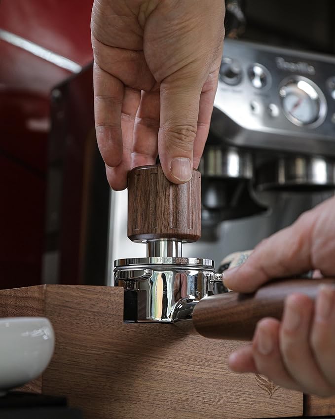 54mm Breville Espresso Machine Accessories Set Bottomless Portafilter + Calibrated Espresso Tamper + Coffee Distributor – for Barista Express, Pro, Touch, Bambino