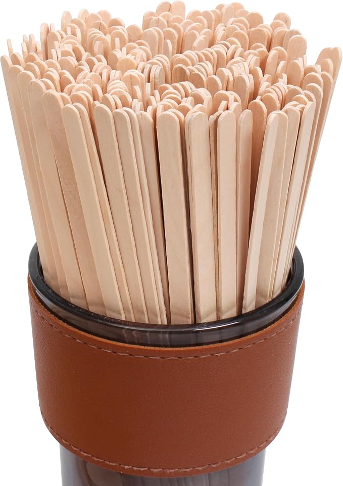 ANTETOK Wooden Coffee Stirrers - Coffee Stir Sticks 7 Inch,500pcs Disposable Birch Wood Coffee/Beverage Stirrers,Swizzle Drink Sticks,Coffee Bar Accessories - Image 7