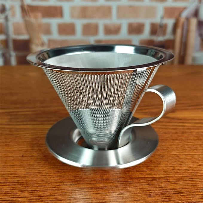 Multifuntional Coffee Dripper Flat Bottom Coffee Dripper Pouring Over Coffee Filter Coffee Filter Cup Coffee Accessories