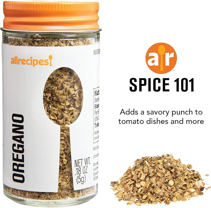 Allrecipes Taste of Italy (Basil, Oregano, Rosemary) in Glass Jars with Removable Sifter Caps for Sprinkling, Set of 3 - Image 3