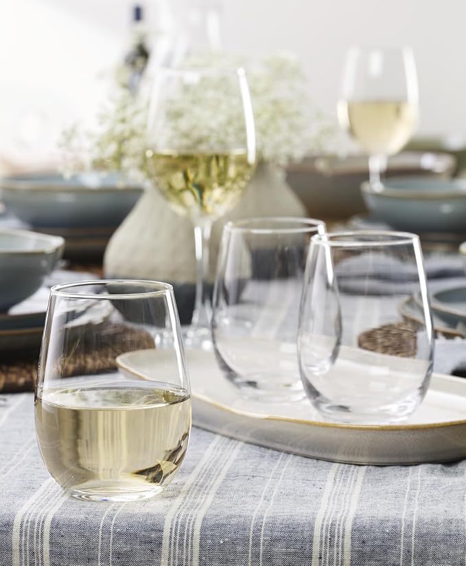 Oneida 896425 5 Oclock Stemless Wine Glasses, Set Of 4 - Image 3