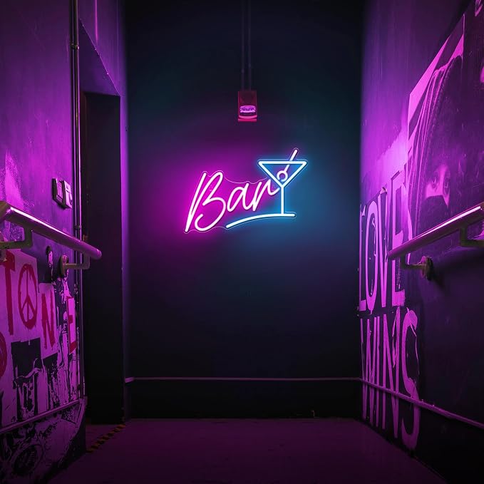Kavaas Bar Neon Sign for Home Bar, LED Bar Sign for Man Cave Pub Cocktails Party - Best Gifts for Husband, Father, Birthday, Christmas - Image 6