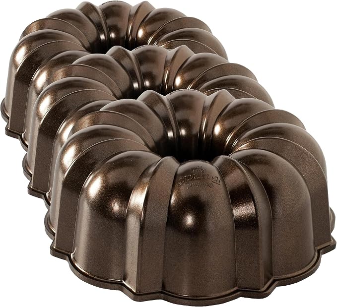 Nordic Ware Original Bundt, 12-Cup, Bronze (Pack of 3) by NordicWare