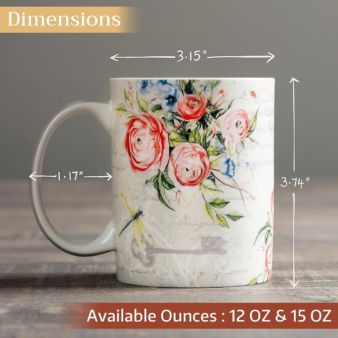 Maison d' Hermine Coffee Mug with Handles Tea Cups (12 Ounce, Pack of 1) | Fine Bone China Coffee Mugs for Hot Beverages Cappuccino Latte Home Restaurant Hotel Spring Summer -Champ De Mars - Paris - Image 4
