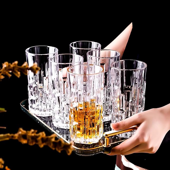 Highball Glasses Set of 6, Water Glasses, Collins Tall Beverage Cups Glassware for Drinks, Water, Beer, Soda, Cocktail 10 OZ - Image 7