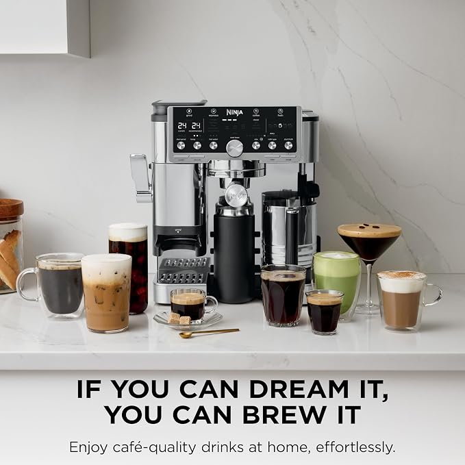Ninja Luxe Café Pro Series, Espresso, Cold Brew, Hot Water, ES701 | Drip Coffee, Integrated Tamper, Built-in Grinder, Hands-Free Frother for Cappuccinos, Lattes, Americanos, Dairy or Non-Dairy - Image 10
