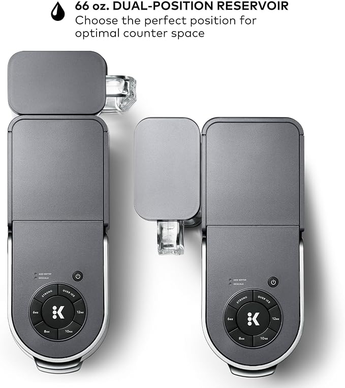 Keurig K-Supreme Single Serve K-Cup Pod Coffee Maker, MultiStream Technology, 4 Brew Sizes, 66oz Dual-Position Removable Reservoir, Gray | MultiStream Technology, 4 Brew Sizes, Dual-Position Removable Reservoir - Image 8
