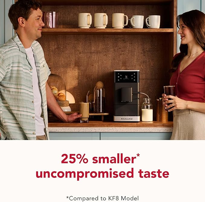 KitchenAid Fully Automatic Espresso Machine KF3 With Iced Coffee, KES8453 | 15+ Hot and Iced Coffee Options, Auto Milk System, Built-in Grinder, Black Matte - Image 3