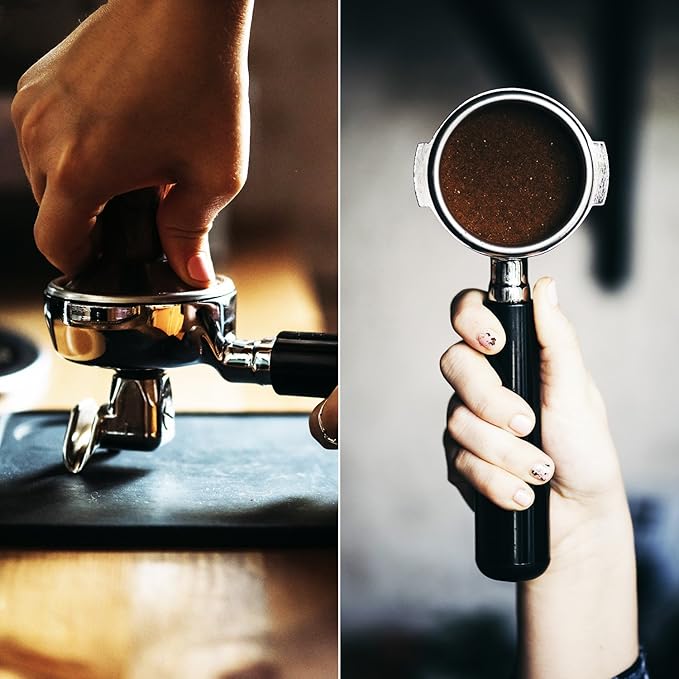 LuxHaus 53mm Espresso Tamper - Premium Barista Coffee Tamper with 100% Flat Stainless Steel Base
