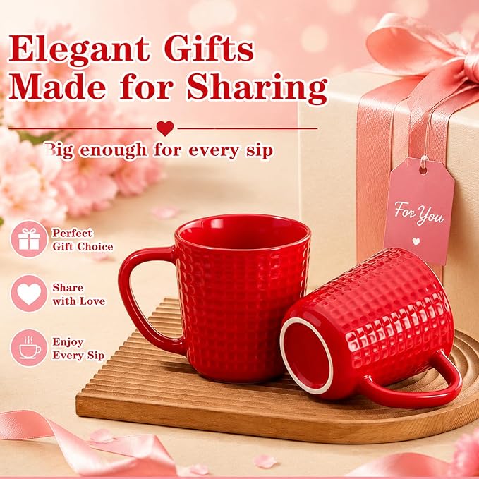 20 oz Large Coffee Mug ,Ceramic Coffee Cup with handle for Men and Women, Big Capacity Tea Mug for Latte, Milk & Cocoa, Porcelain coffee mug for Office and Home – Dishwasher & Microwave Safe,1PC,(Red) - Image 8