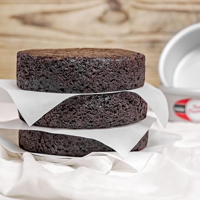 Fat Daddio's Anodized Aluminum Round Cake Pans, 2 Piece Set, 10 x 2 Inch - Image 2