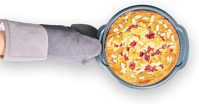 Joseph Joseph Nest™ Bake Non-Stick Round Cake Pan, 9in, Carbon Steel, Easy-Pull Handles, Stackable, Space-Saving Design, 10-Year Guarantee - Image 2