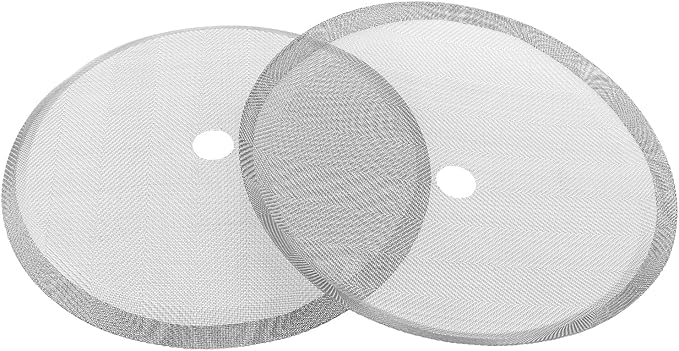 6pcs French Press Replacement Filter Screen 3.8 inch 0.35 inch Hole Stainless Steel Coffee Filter Mesh for French Press Coffee Makers