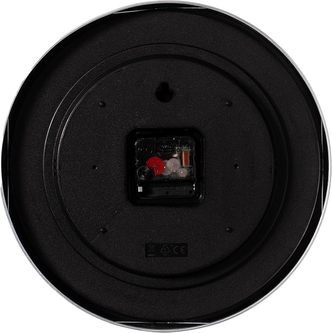 Clockswise Modern Decorative Aluminum Round Wall Clock for Living Room, Kitchen, Dining Room, Silver - Image 6