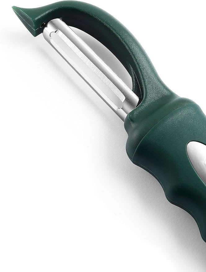 Spring Chef Swivel Potato Peeler w/Soft Grip Handle, Set of 2, Pine Green | Premium Vegetable Peeler w/ Sharp Stainless Steel Blades, Multifunctional Food Peeler for Apple, Carrot, Cucumber, Fruit - Image 8