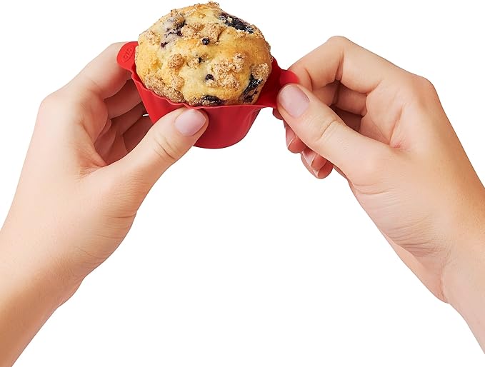 OXO Good Grips Silicone Baking Cups, Pack of 12, Reusable, BPA-Free, Dishwasher Safe, Non-Stick, Food Grade, Cupcake Cups, Muffin Cups, Cupcake Liners, Muffin Liners - Image 15
