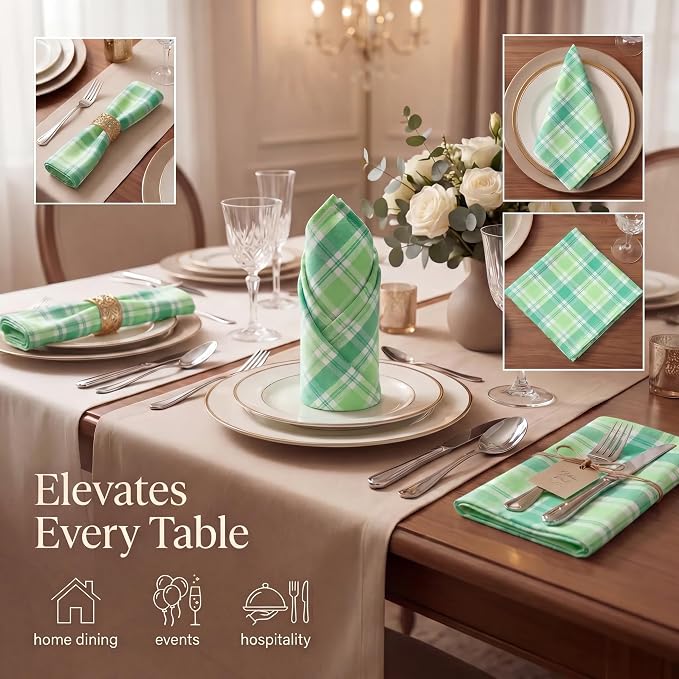 Urban Villa Cloth Napkins Cotton 20x20 (Set of 12) Stpat - Image 2